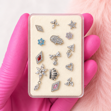Load image into Gallery viewer, *Customize* Titanium Butterfly Nose Ring/ Labret