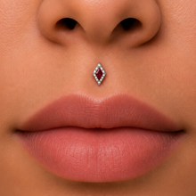 Load image into Gallery viewer, *Customize* Titanium Spear Nose Ring/ Labret