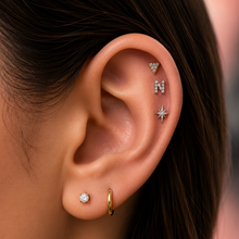 Load image into Gallery viewer, *Customize* Titanium Triangle Nose Ring/ Labret