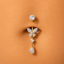 Load image into Gallery viewer, Titanium Small Mariposa Belly Ring
