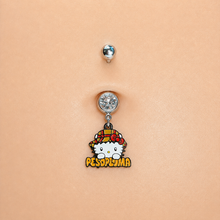 Load image into Gallery viewer, Peso Pluma Kitty Belly Ring (8mm-16mm Customizable)
