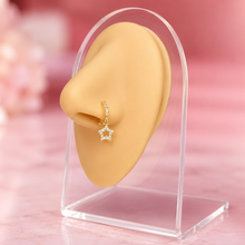 Load image into Gallery viewer, Star Dangle Nose Hoop
