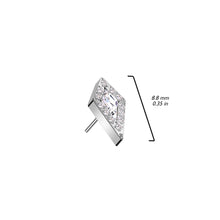 Load image into Gallery viewer, Titanium Spear Nose Ring/ Labret
