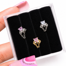 Load image into Gallery viewer, Heart Eternity Nose Stud
