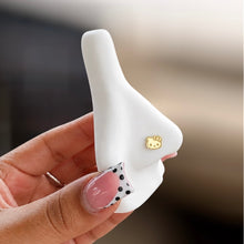 Load image into Gallery viewer, *Customize* Titanium Kitty Nugget Nose Ring/ Labret

