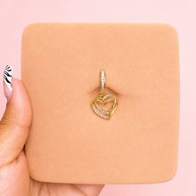 Load image into Gallery viewer, Hinged Classy Heart Belly Ring

