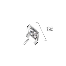 Load image into Gallery viewer, *Customize* Titanium Diamond Nose Ring/ Labret
