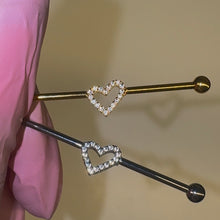 Load image into Gallery viewer, Titanium Hollow Heart Industrial
