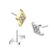 Load image into Gallery viewer, *Customize* Titanium Diamond Nose Ring/ Labret
