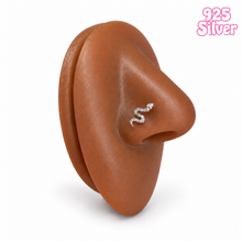 Load image into Gallery viewer, s925 Sterling Silver Snake Nose Stud
