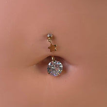Load image into Gallery viewer, Titanium Star Dangle Belly Ring
