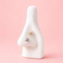 Load image into Gallery viewer, *Customize* Titanium Starburt Nose Ring/ Labret
