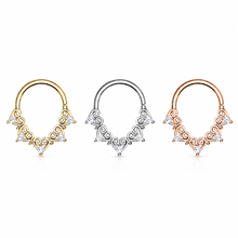 Load image into Gallery viewer, Heart Filigree Septum
