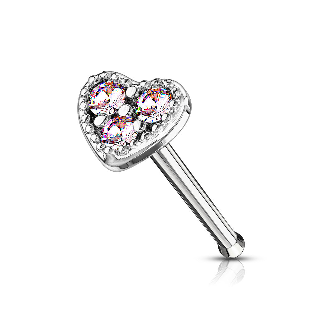 Heart Nose Stud