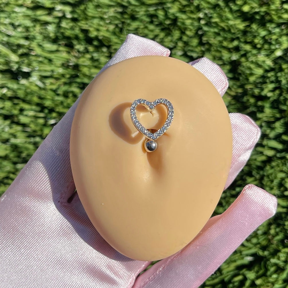 Gold Upside Down Hearts Ring